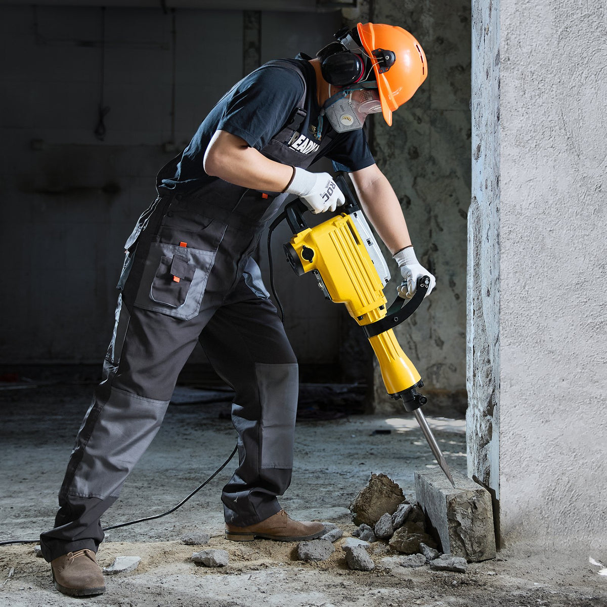 Démolition Jack Hammer Concrete Breaker 2200W Hammer électrique 4 Bit