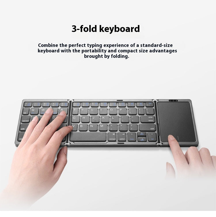 Trois claviers Bluetooth sans fil sans fil Touch Pad portable Tablette portable