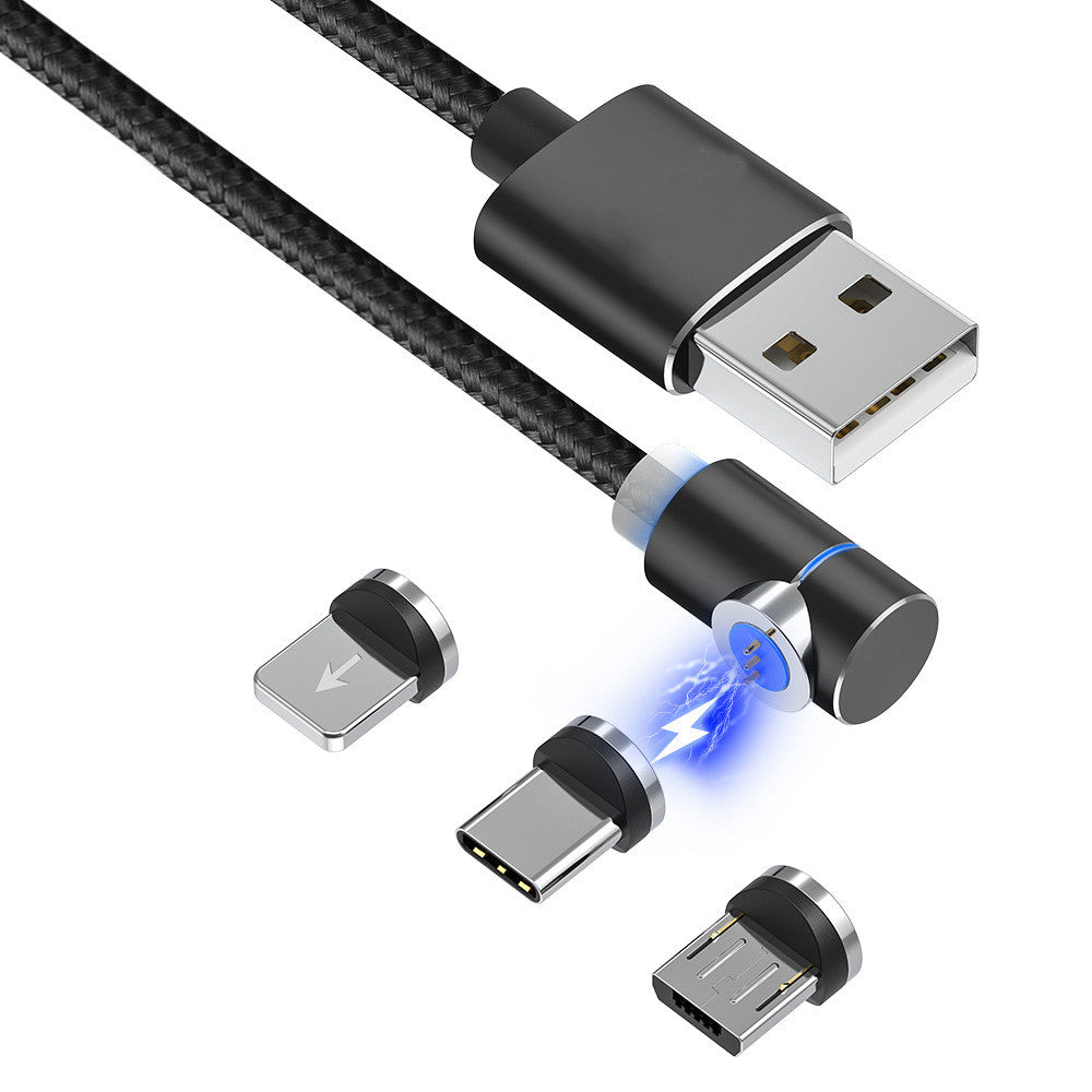 Câble magnétique LED Magnet Chargeur Câble USB & USB Type-C USB C