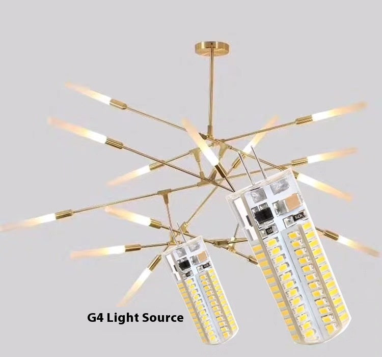 Lampe en cristal Ampoule de maïs Chandelier lumineux LED Source de lumière