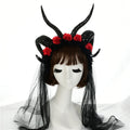 Simulation Lace Horn Dark Witch Horn Witch Cos Horn Headband