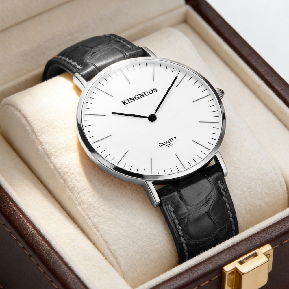 Bracelet en cuir élégant et minimaliste pour hommes et femmes