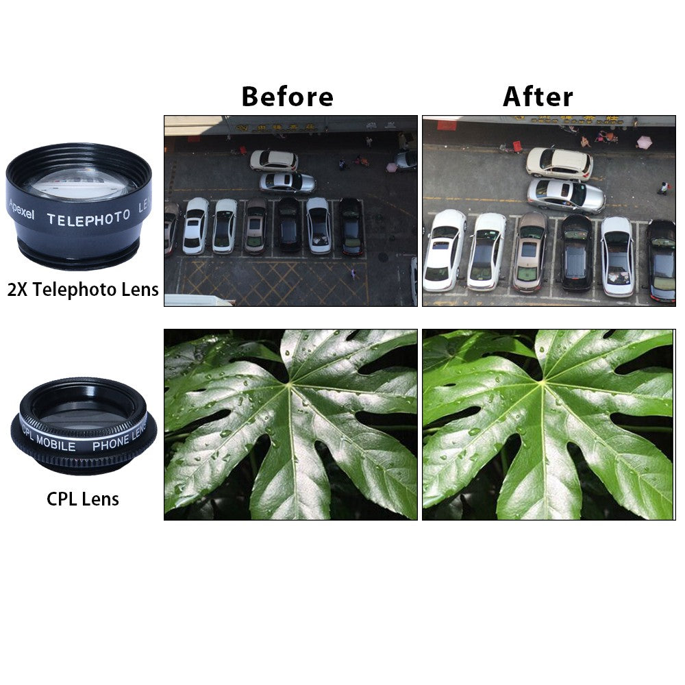 Lentille de téléphone portable cinq en un seul jeu