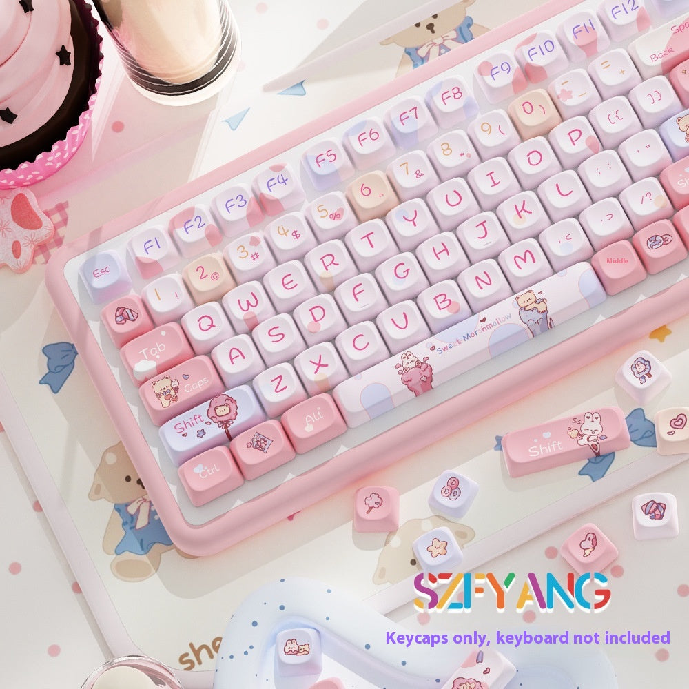 Sweet Cotton Candy Original Cap clé Personnalité Fit Clavier mécanique