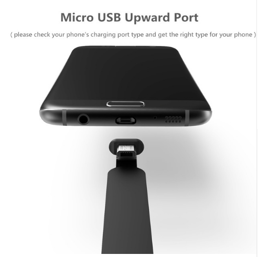 Compatible avec le câble de charge de poignée confortable Gaming L Bend Téléphone Cable