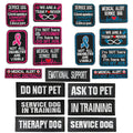 Accessoires de chien de chien Brodé Velcro Vêtements de chien Sticker décoratif Broderie informatique