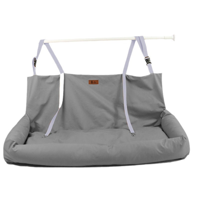 High-end Car Dog Bed Double Rear Seat Pet Kennel Mat Waterproof Car Safety Seat