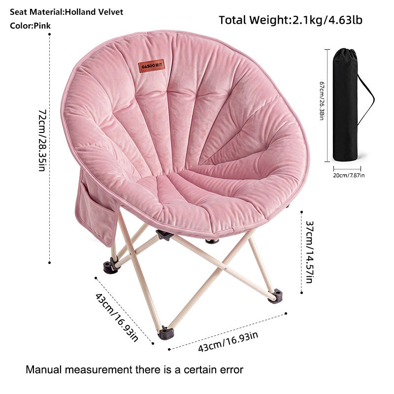 Chaise pliante en forme de soucoupe Shell pliable