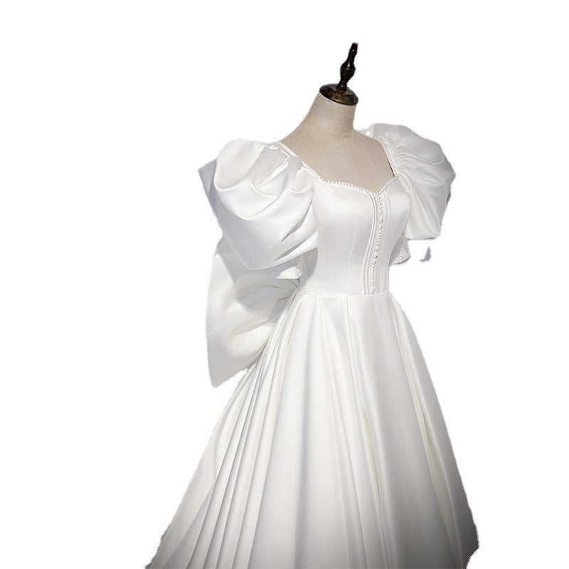 Robe de soirée blanche Banquet pour femmes
