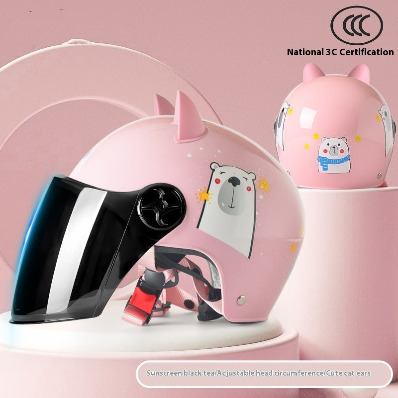 3C Certifié Casque pour enfants Garçons Summer Girls Electric Car