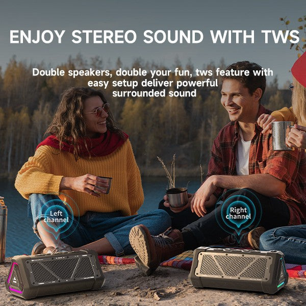 Haut-parleur Bluetooth extérieur sans fil portable haute puissance
