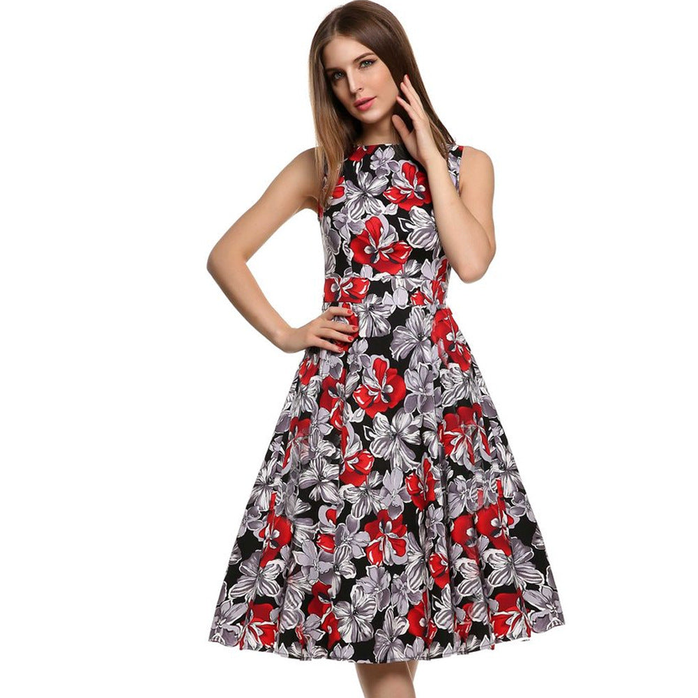 Robe vintage imprimée