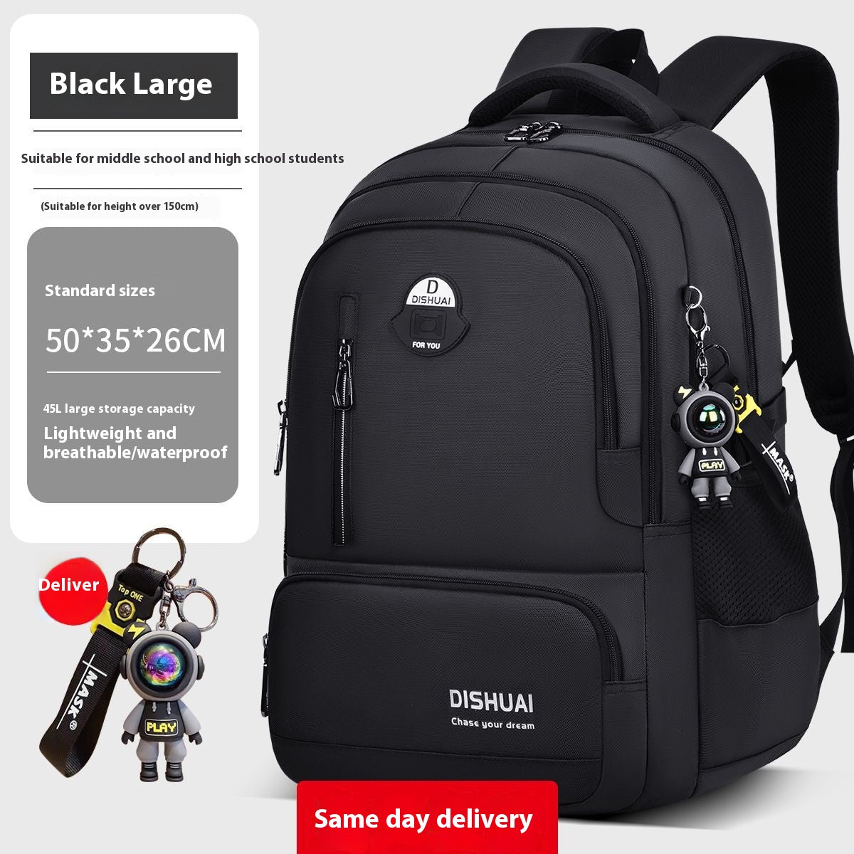 Sac à dos pour garçons grande capacité légère