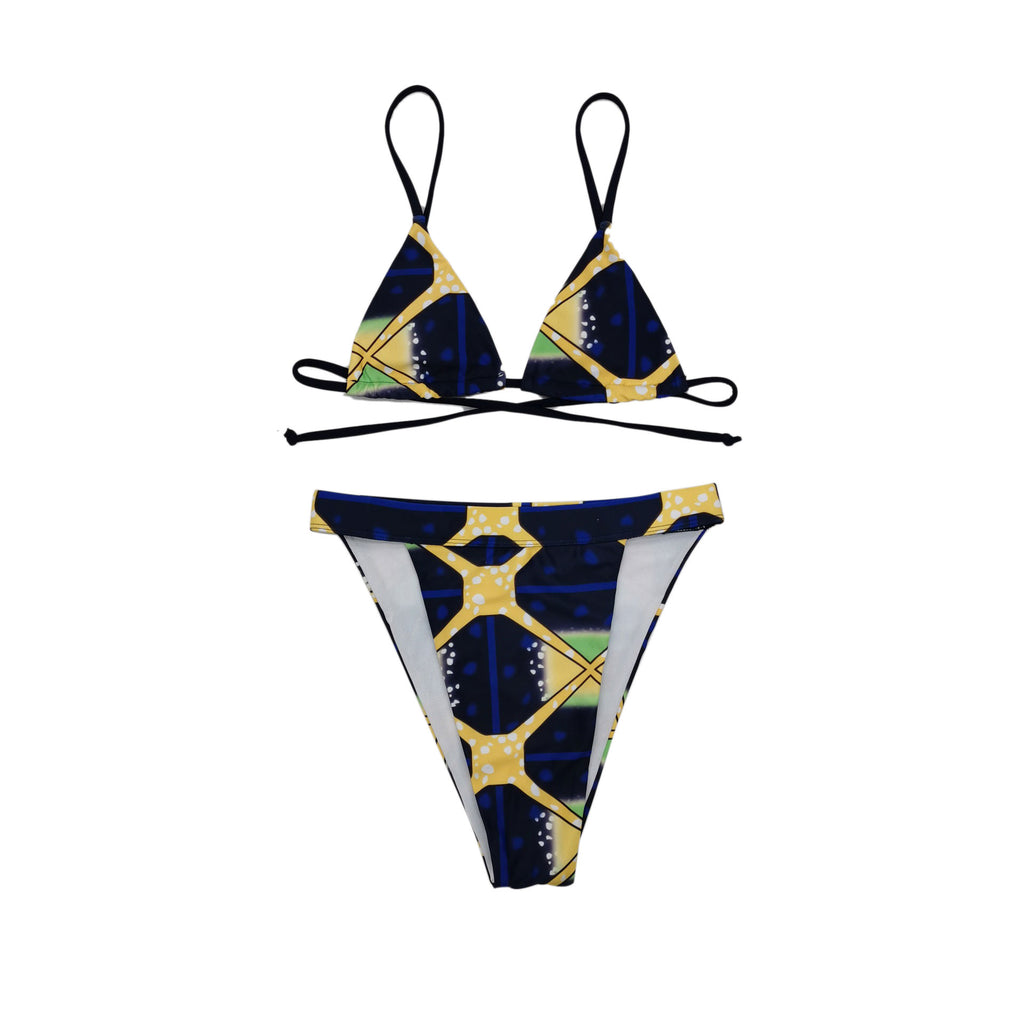 Bikini à dentelle rétro