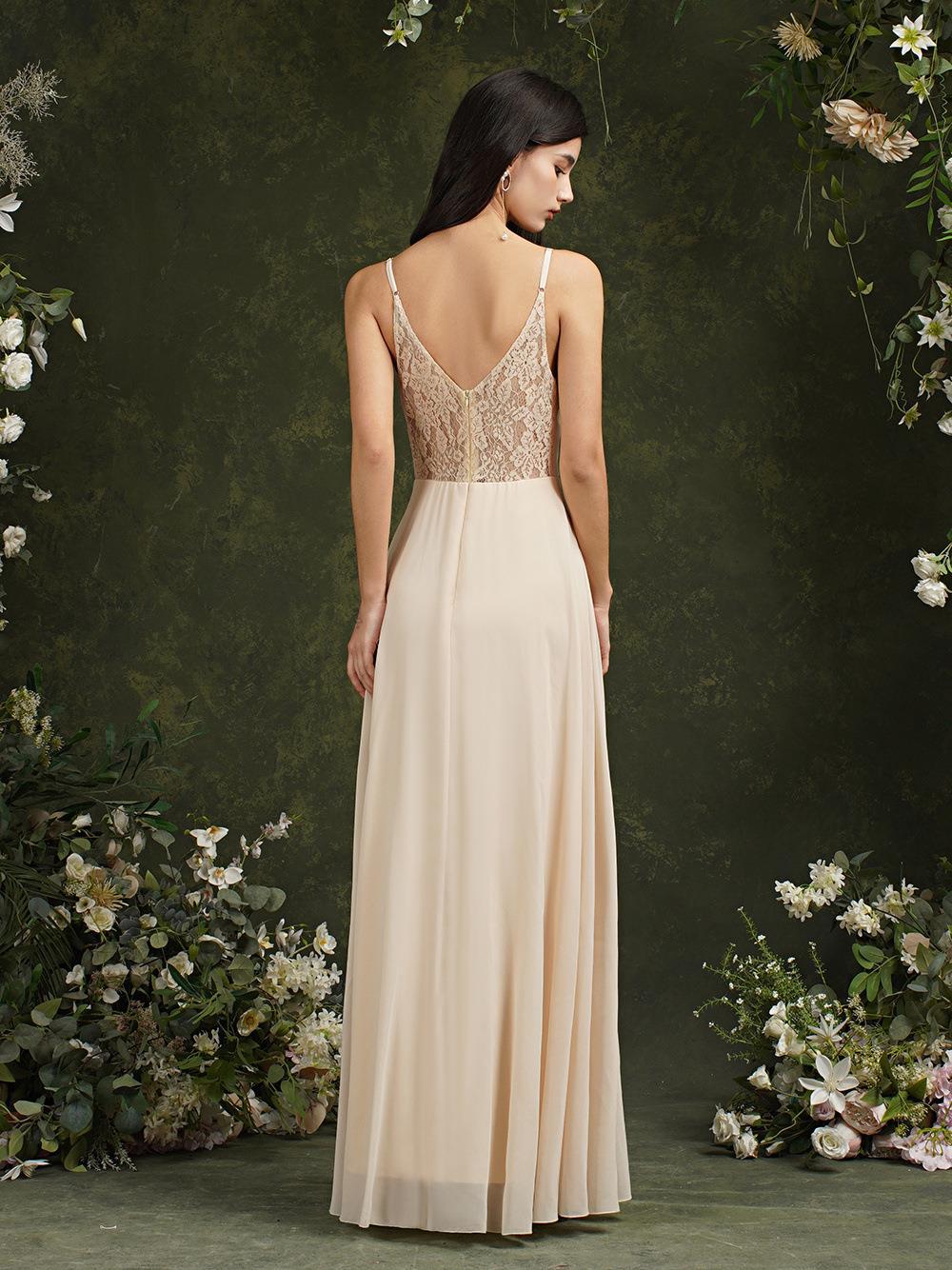 Printemps Banquet Stage Party European and American Deep V Robe
