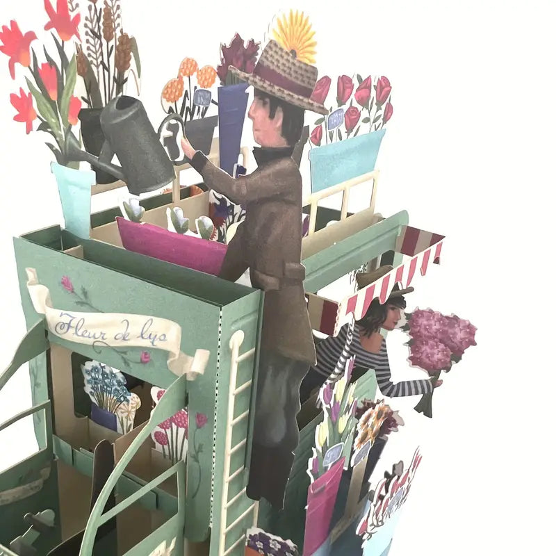 Carte pop-up 3D - Green Van