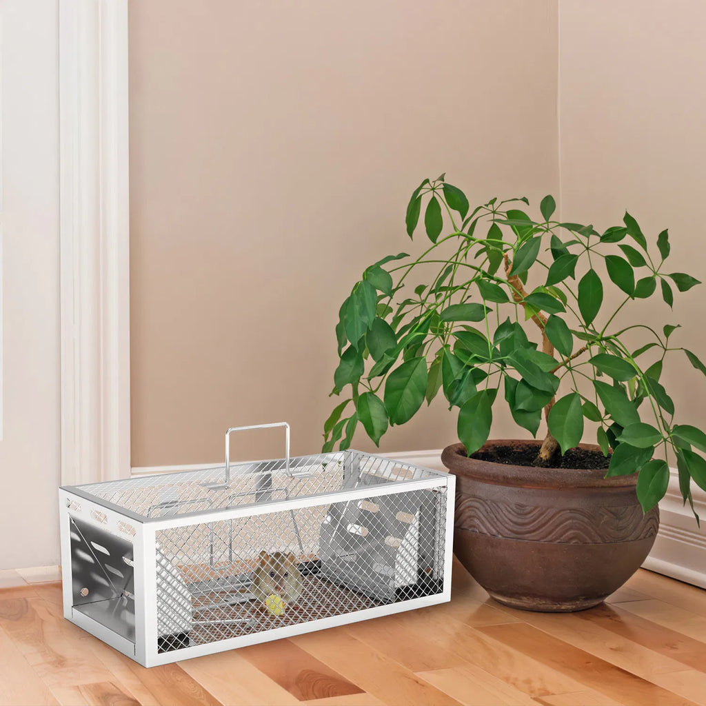 2Pack 11.81x5.63x4.45En 2-Door humain Rat Trap Automatic continue Mouse Trap Réutilisable Ga