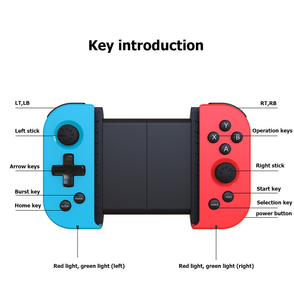 Contrôleur de jeu mobile Bluetooth sans fil