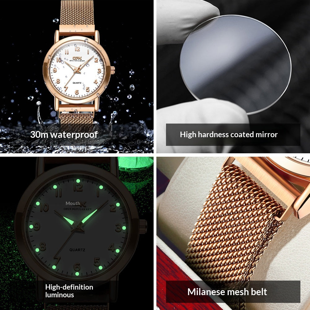 Montre pour femmes à quartz casual et élégant