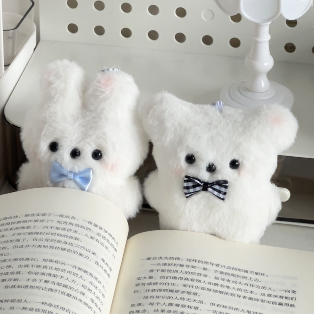 Mignon petit ours peluche charme lapin porte-clés filles sac pendentif