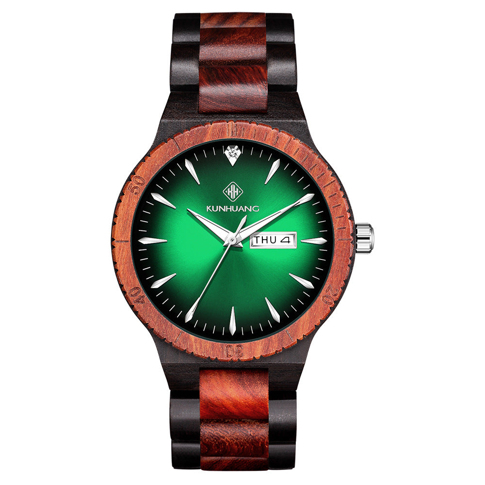 Marque- Montre en bois