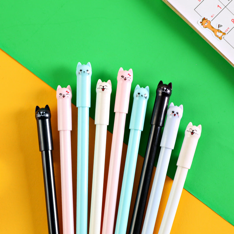 Stylo de gel de chat de pendule mignon