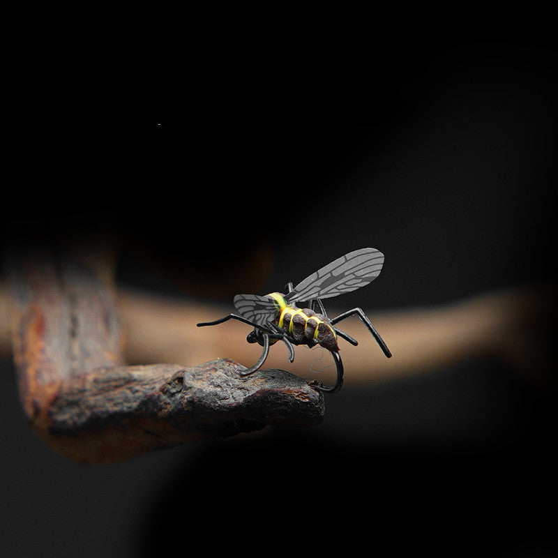 Pêche Bâton flottant Eau Bionic Fly Road Sous-bâton Bâton mouche Insecte faux Bâton artificiel