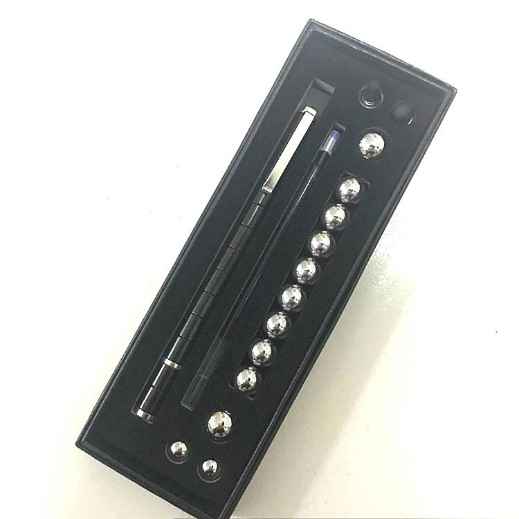 Stress Reducer Relief Toys Cadeau Boîte amusante en or noir Kits Fidget stylo polaire magnétique avec