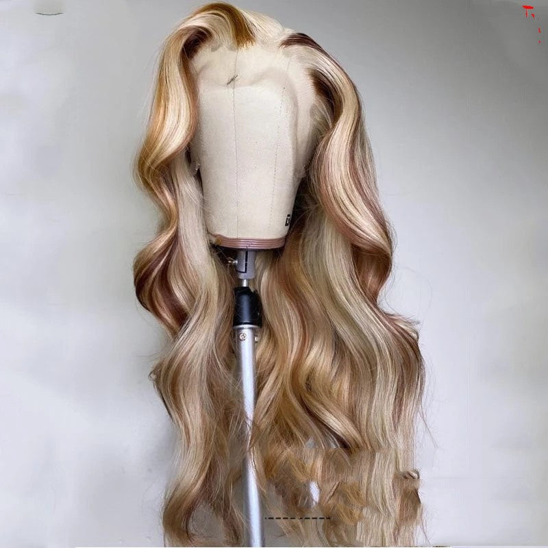 Brun Blonde Coloré Cheveux Humains PerruqueNabea Uty