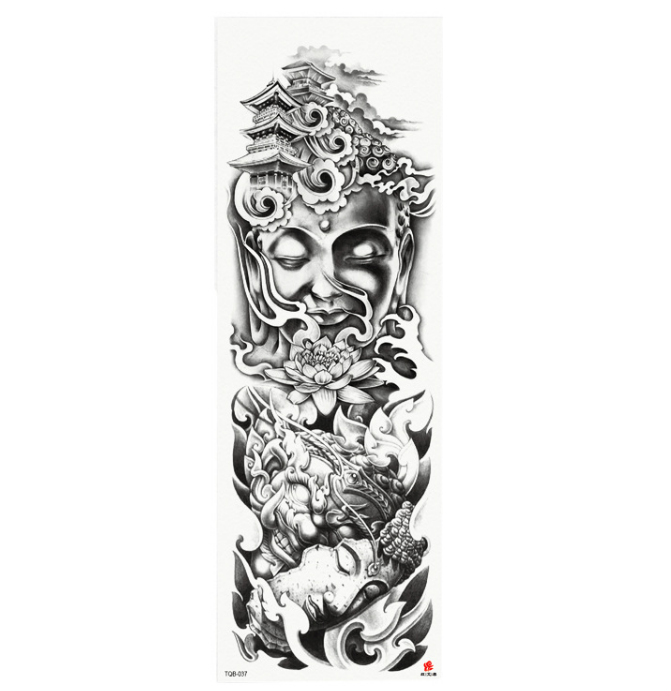 Plein bras étanche tatouage autocollants personnalisés 170 modèles disponibles mode belle simple d