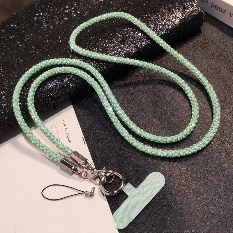 Strass Téléphone portable Lanyard Crossbody Long