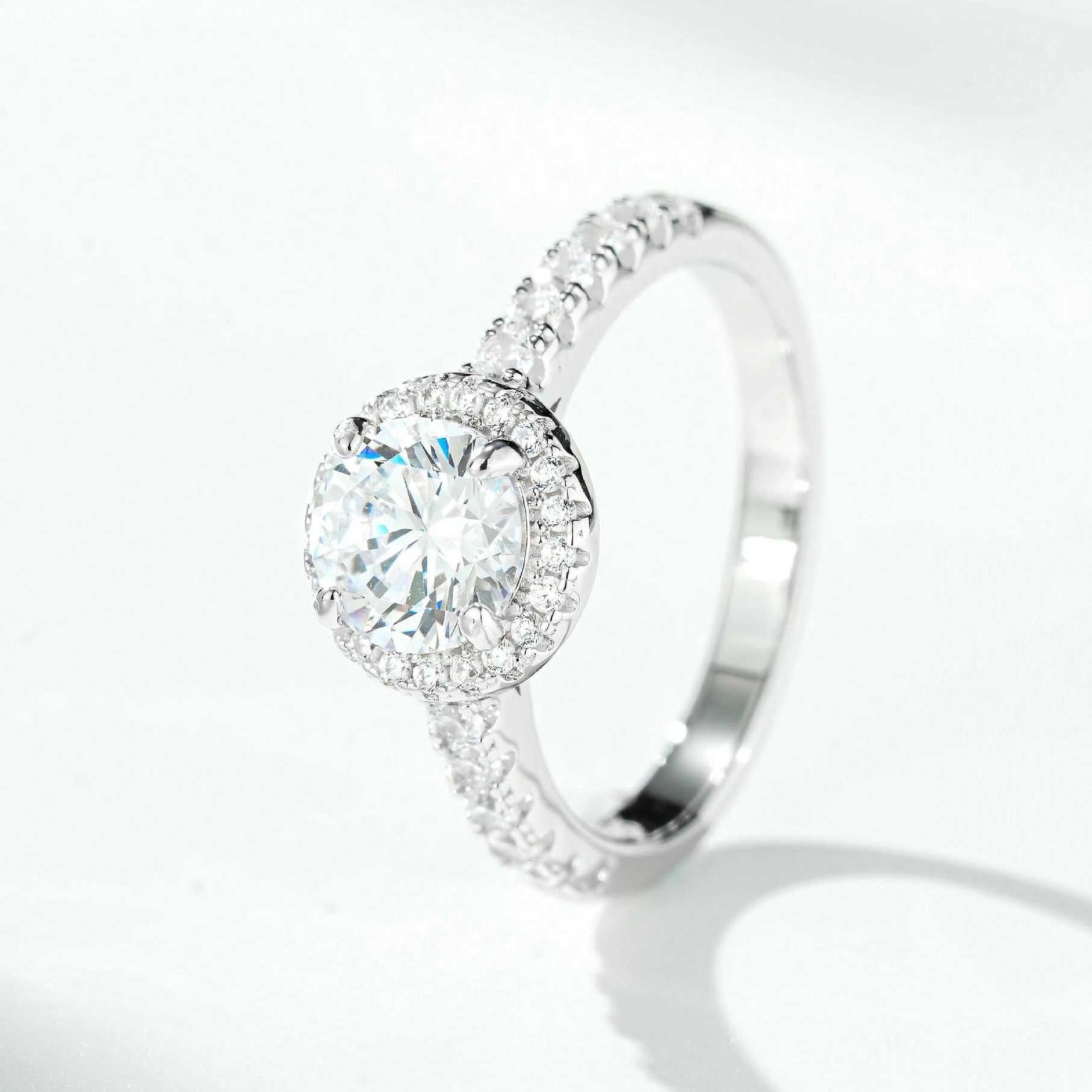 Lunette ronde 1 carat pour femme