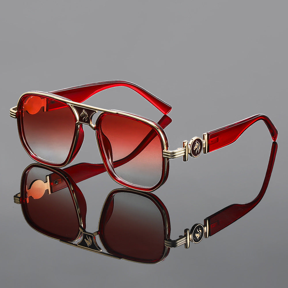 Lunettes de soleil pour homme et femme à cadre carré