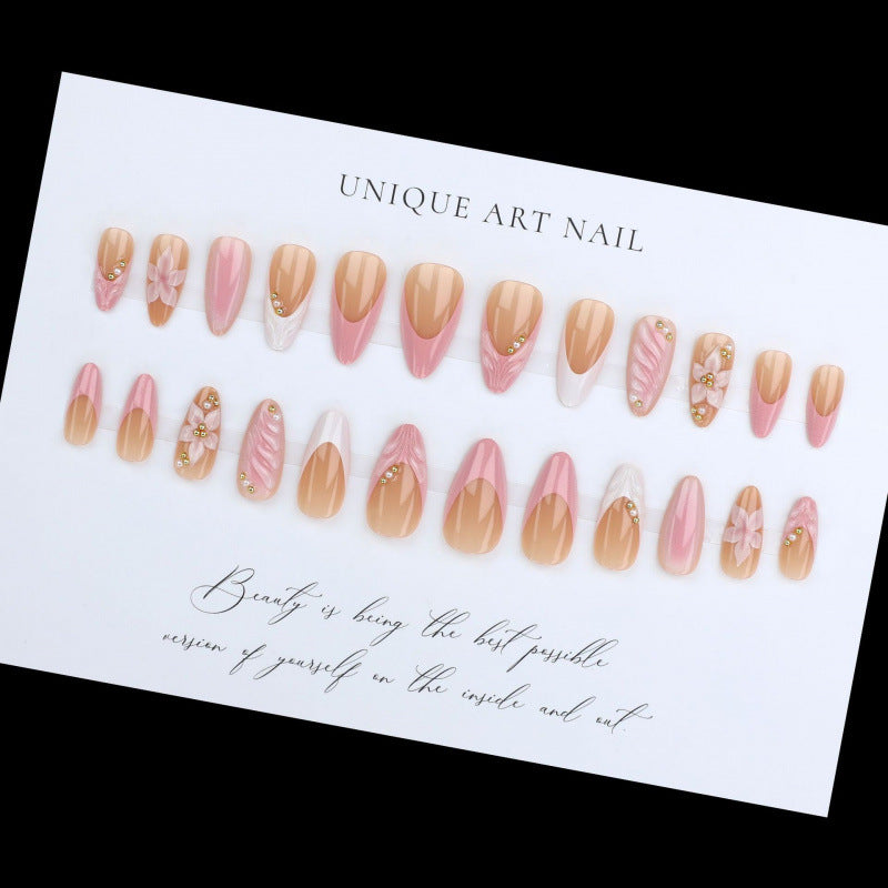 Nails français sculptés en 3D
