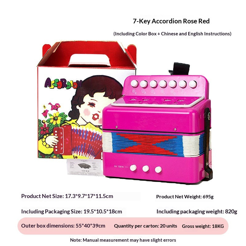 Accordéon de jouets éducatifs portatifs pour enfants