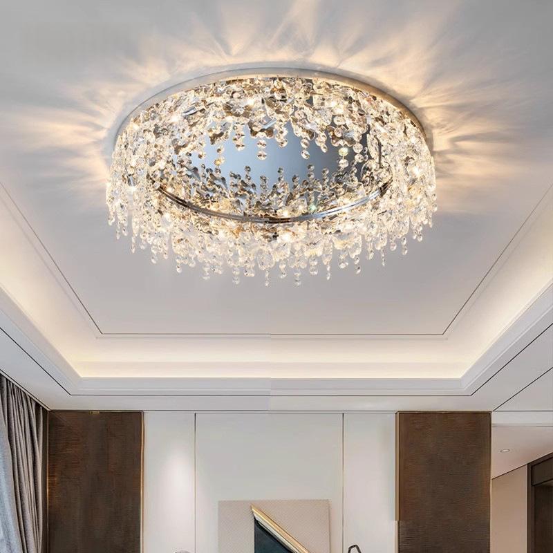 Lumière de luxe salon lampe Creative cristal plafond lumière pour la chambre Designer Insp