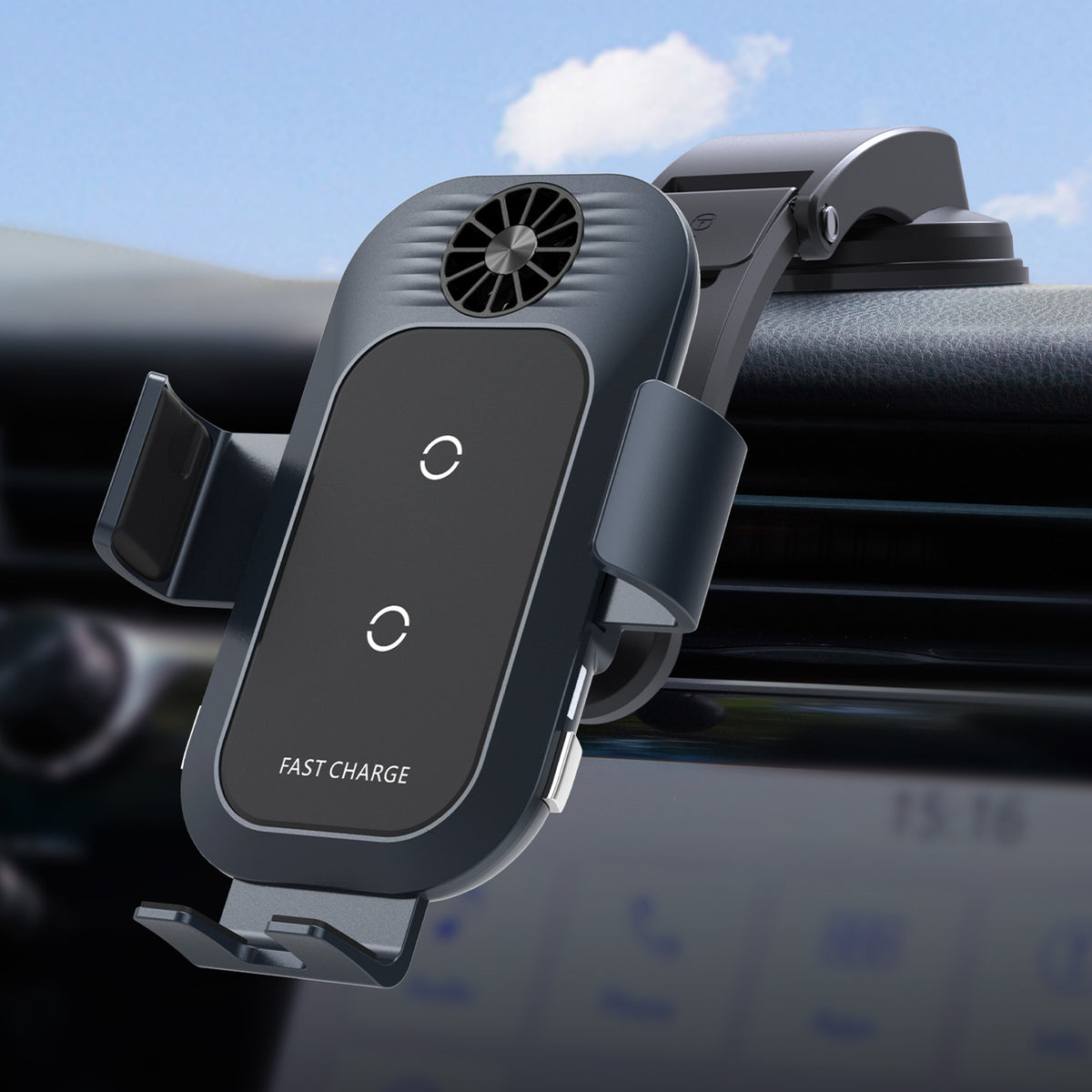 Chargeur de voiture sans fil Support de téléphone mobile