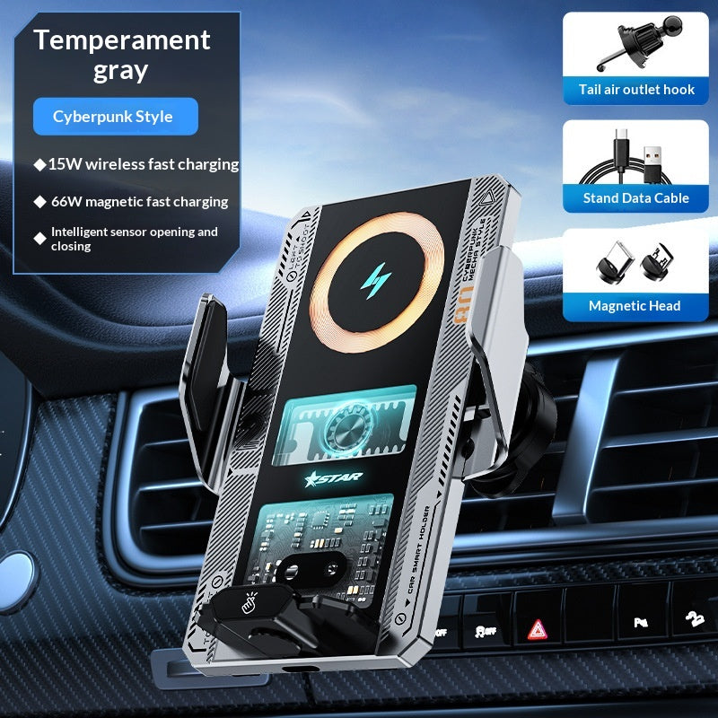 Chargeur sans fil de style mécanique haut de gamme avec détection automatique conçue spécifiquement Fo