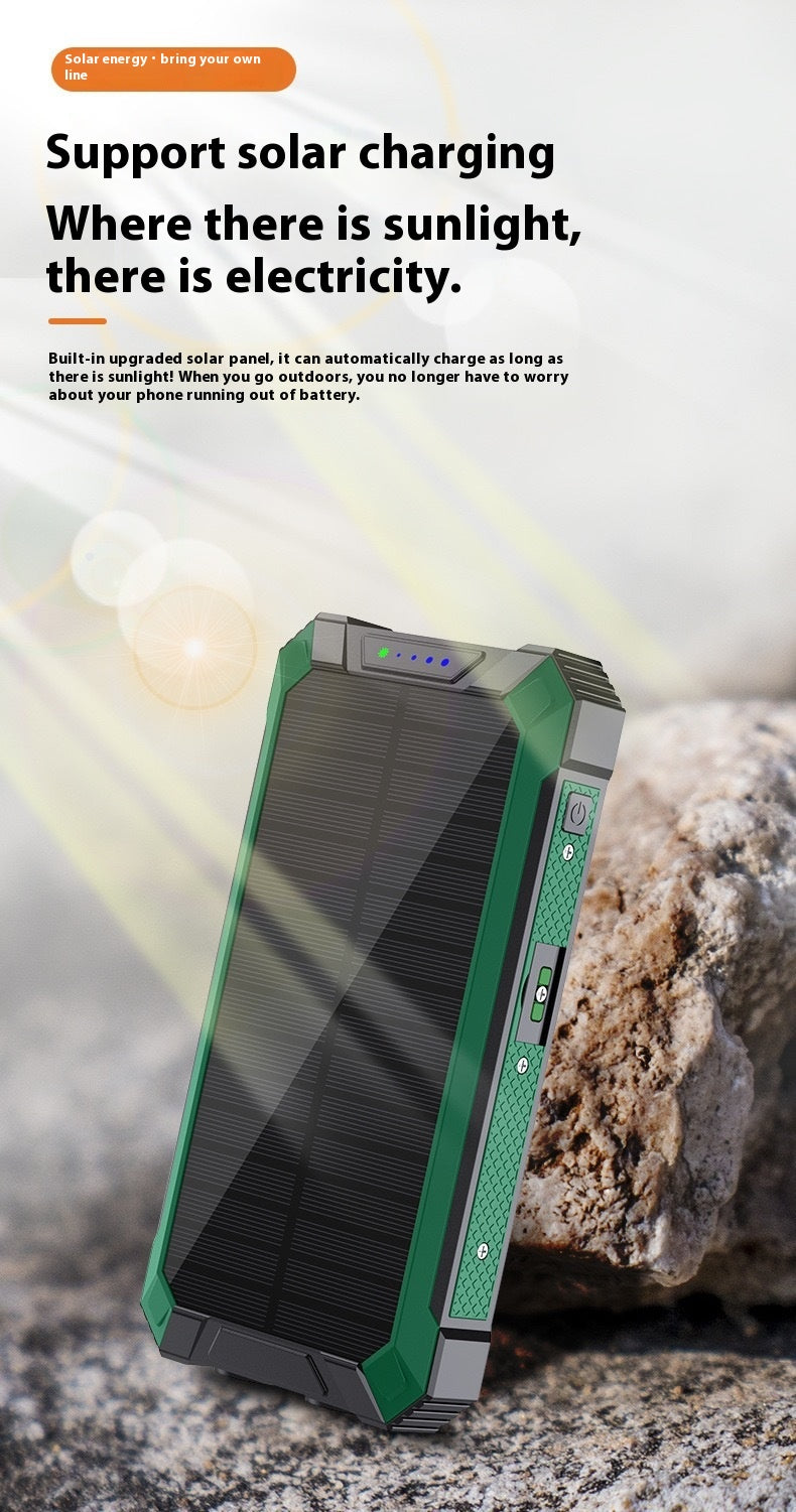 Outdoor Solar Wireless High-Capacity Power Bank