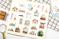 Histoire de l'architecture mondiale Sticker Boxed