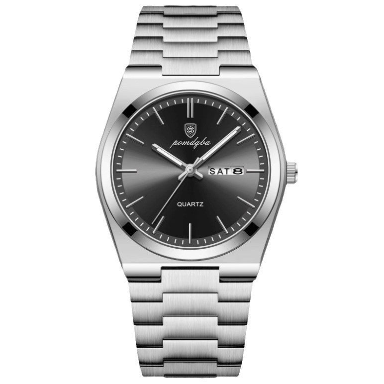 Montre à quartz lumineux ultra-mince pour homme