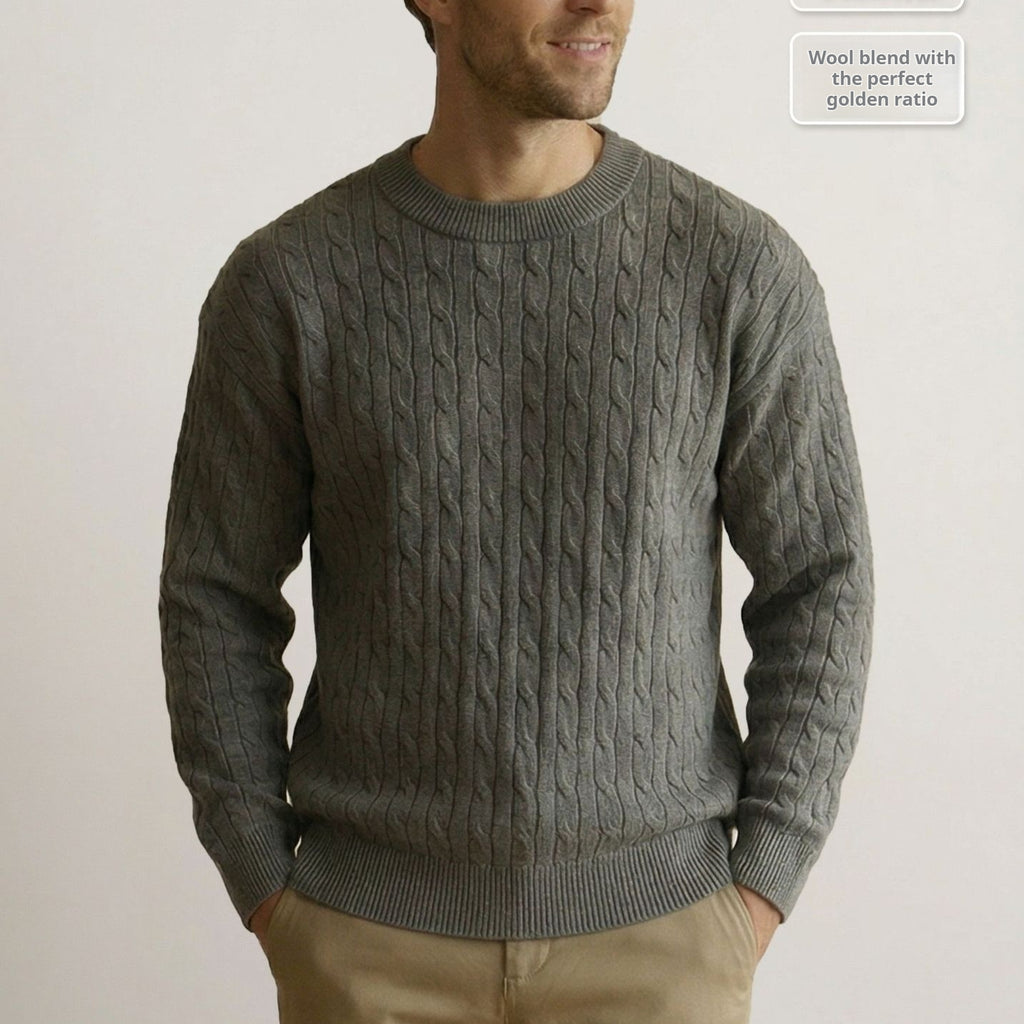 Pull-over en col rond à col rond pour hommes