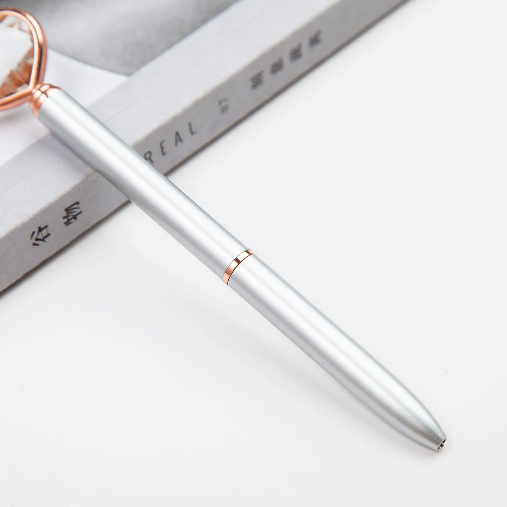 Cristal créatif Love balle stylo en métal diamant