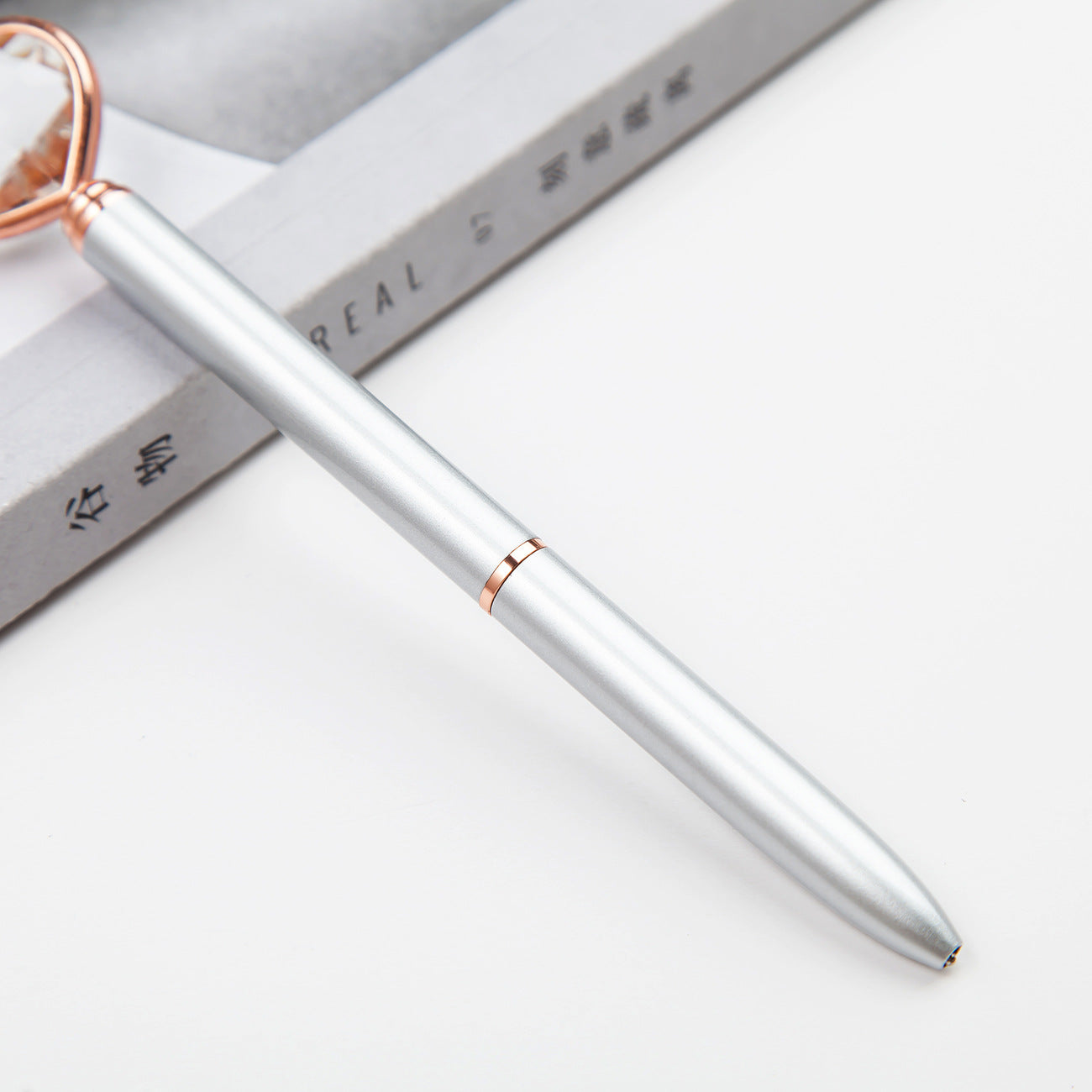 Cristal créatif Love balle stylo en métal diamant