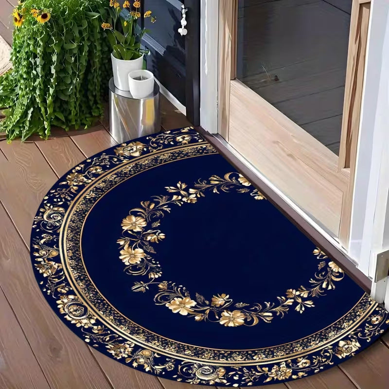 Tapis de sol en caoutchouc semi-circulaire et antisalissure