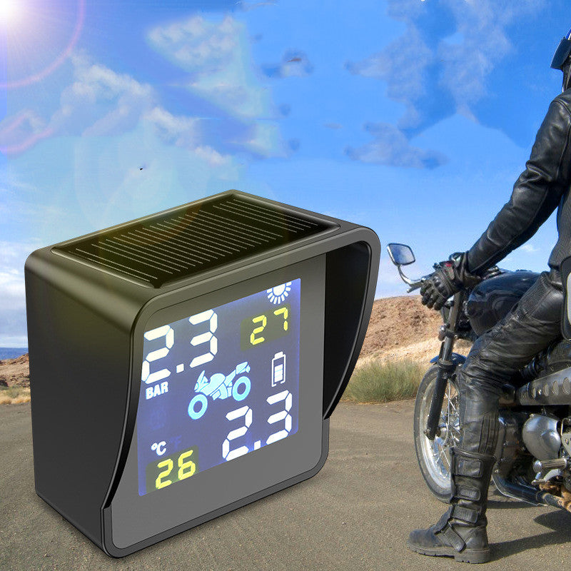 Moniteur de pression des pneus de moto solaire