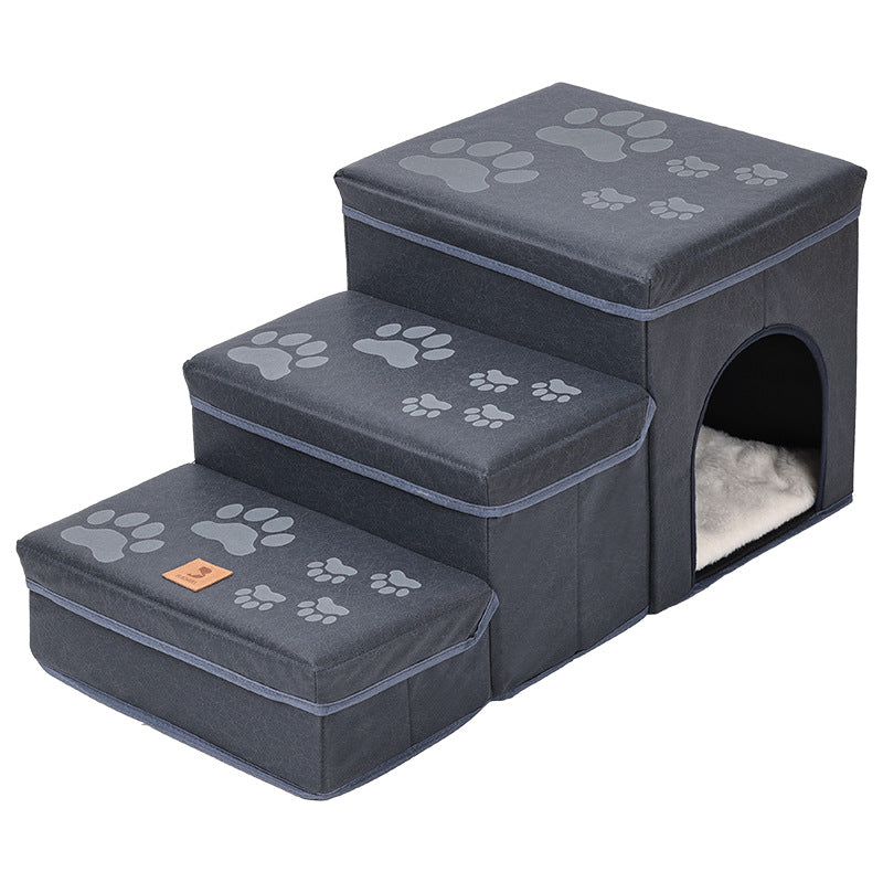 Chat Kennel Cage Multifonctionnel Dog Stairs Lit supérieur Canapé Puppy Escalade fournitures pour animaux de compagnie
