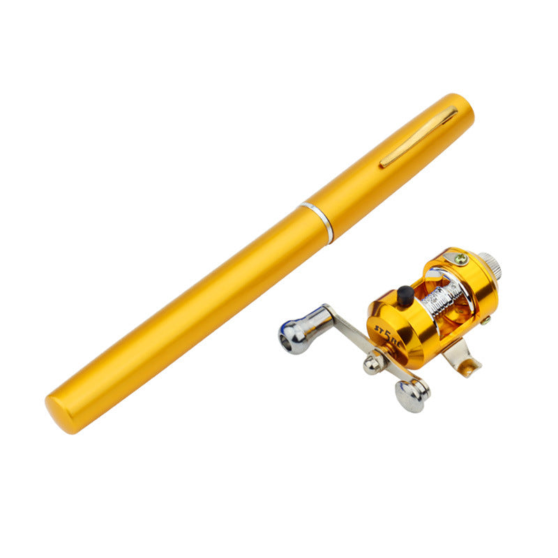 Véritable mini glaçon stylo de pêche canne de pêche canne de pêche avec batterie