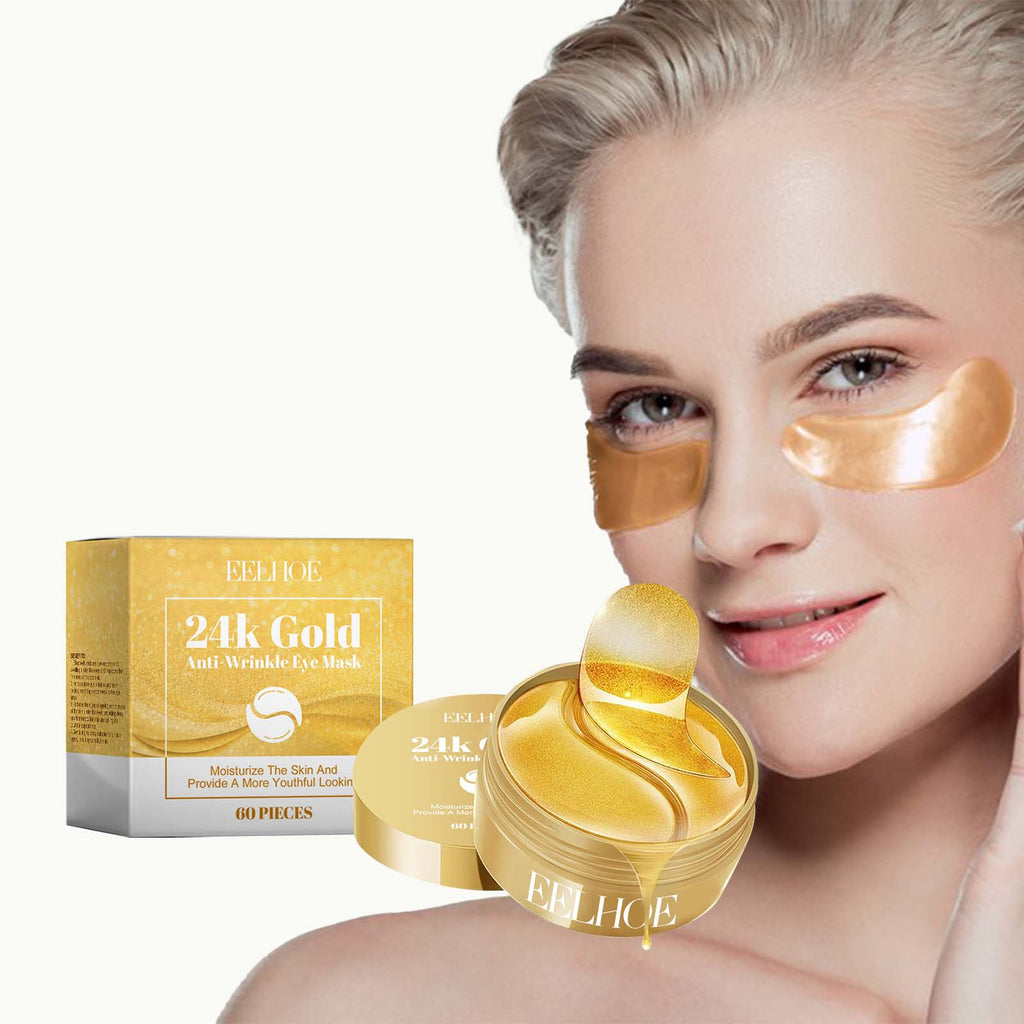Masque à yeux dorés 24K 60pcs 1 boîte