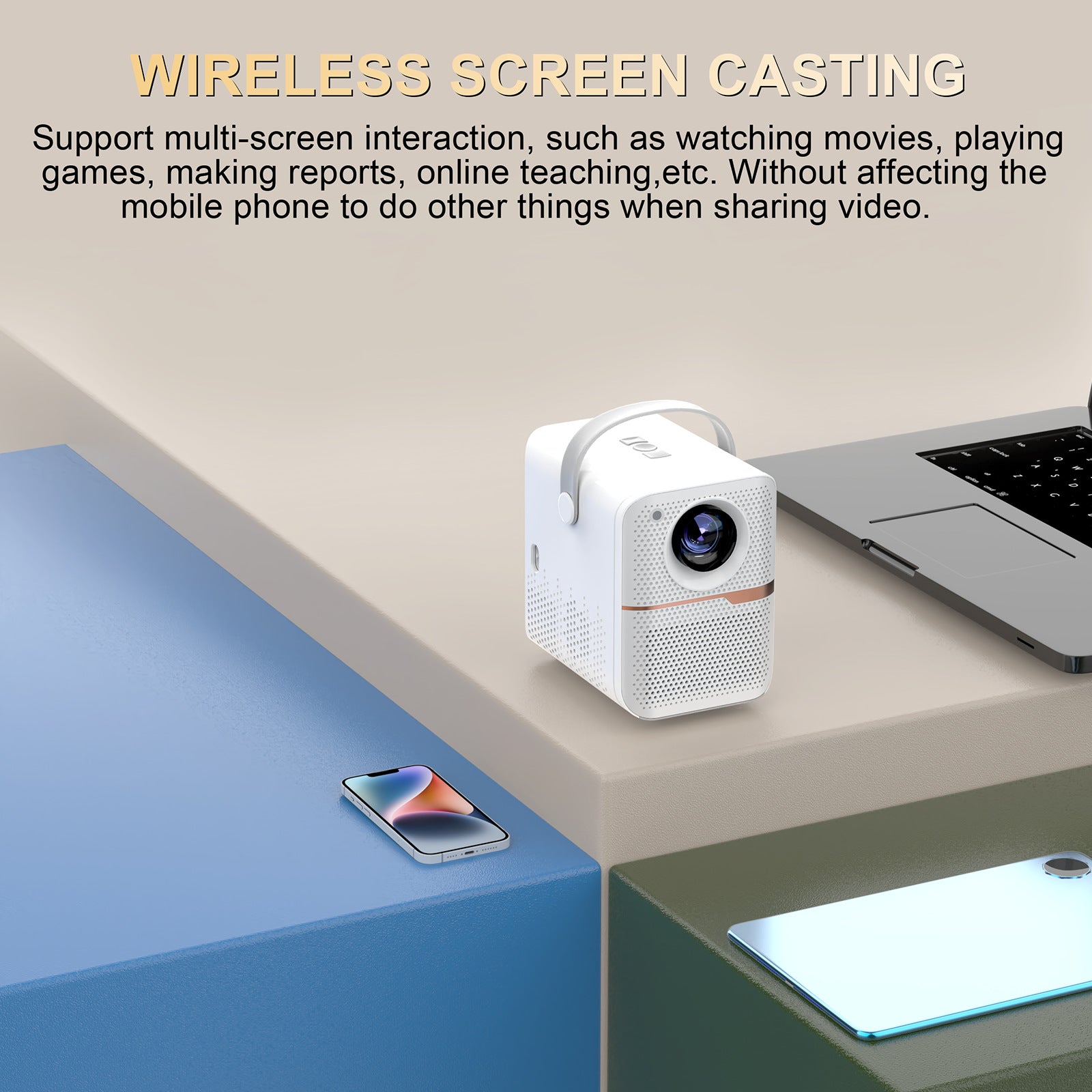 P10 Super clair Maison Mini Projecteur LCD portable Projecteur Android Extérieur